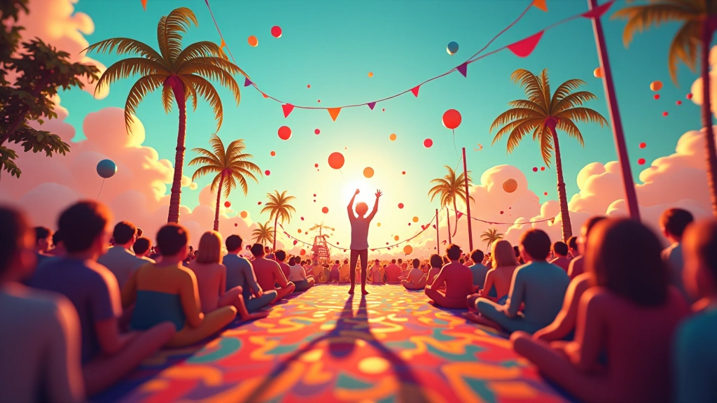 Animation de promotion pour festival culturel