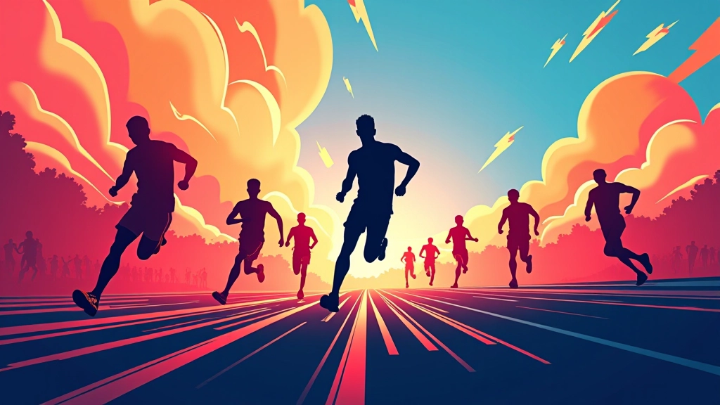 Affiche animée pour événement sportif